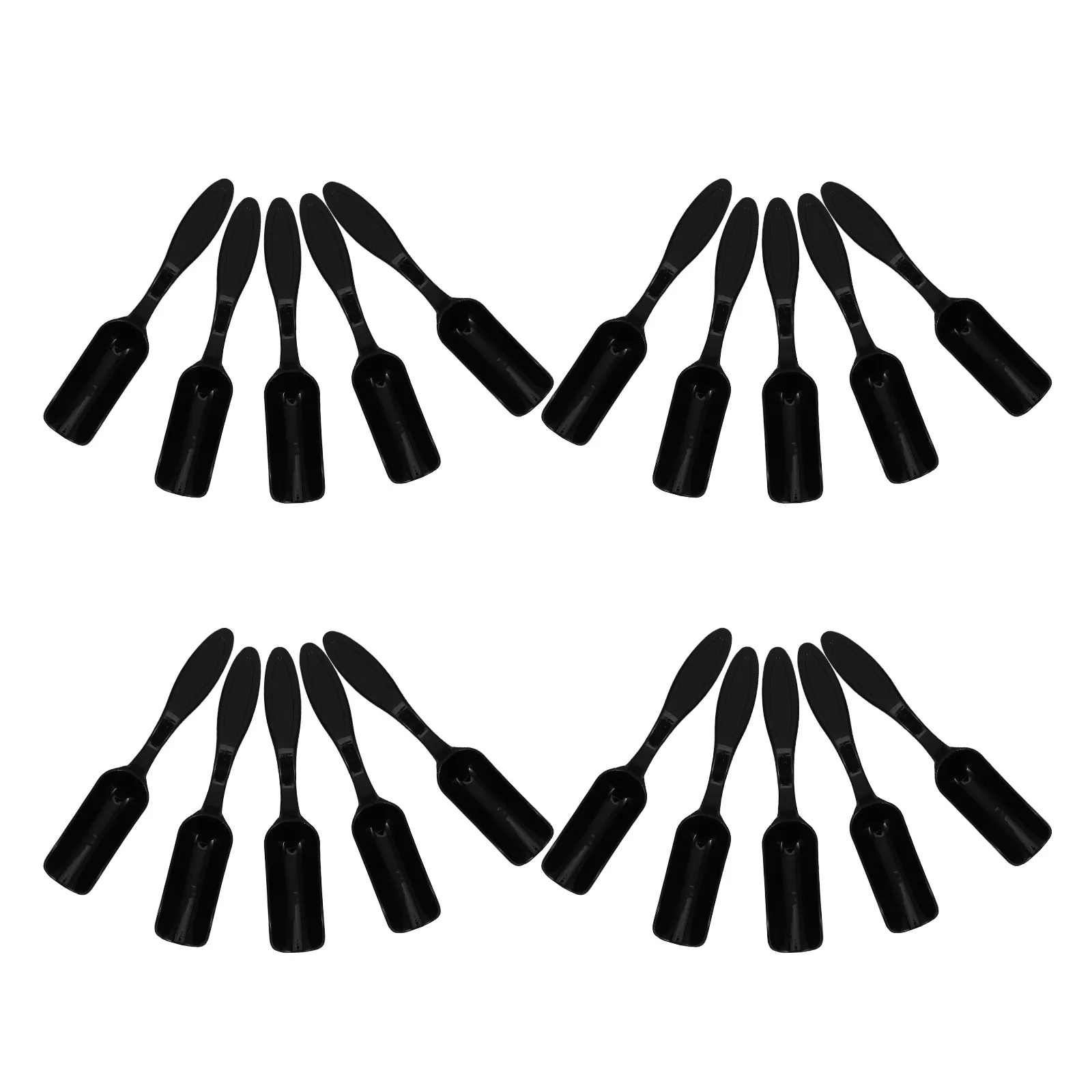 20Pcs Mini Gardening Shovel Plastic Lightweight Ergonomic Handle for Succulent Planting Flower Pot Transplanting Small Soil