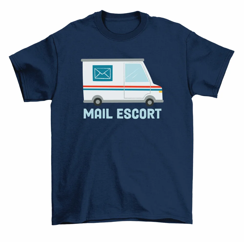 Camiseta de manga corta para hombre y mujer, camiseta de manga corta de algodón 100% de alta calidad, regalo de trabajador Postal, Mailman, acompañante de correo