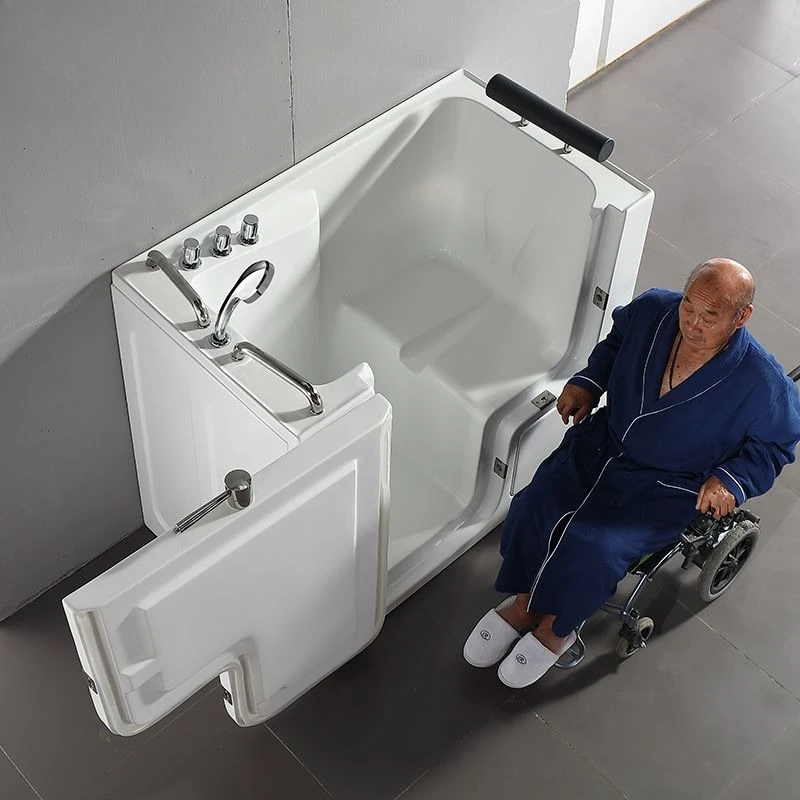 Sit and Soak per anziani, barriera, porta laterale libera, antiscivolo, autopulente, passeggiata nella sicurezza
