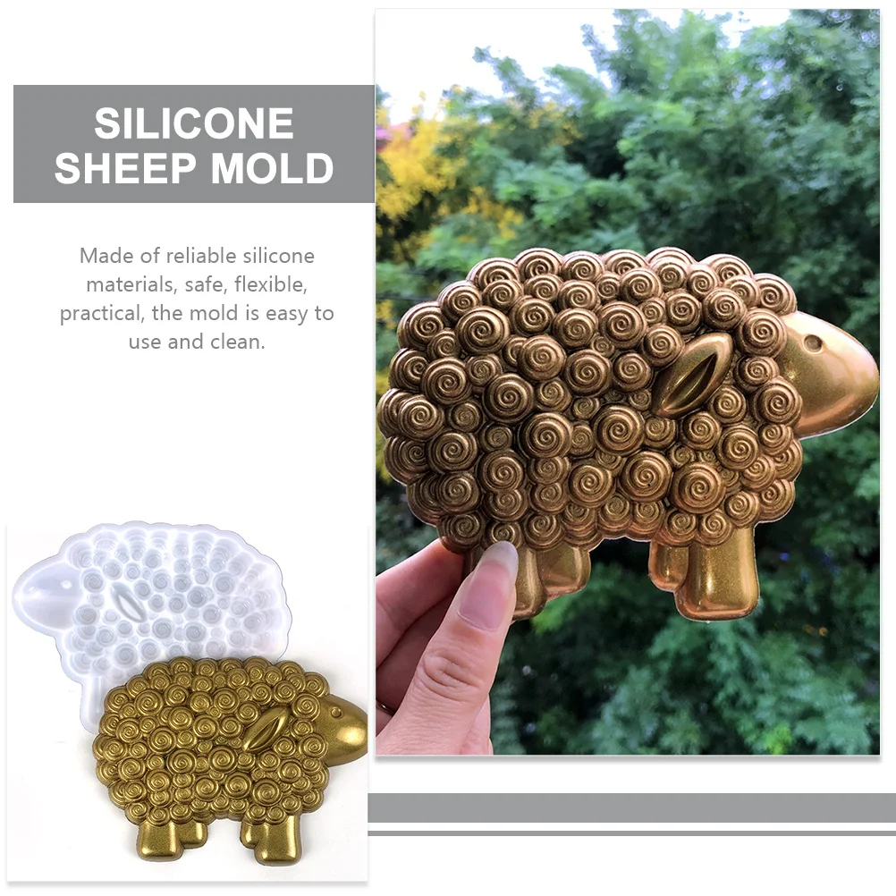 

DIY Sheep Shaped Silicone Mold Epoxy Casting Reusable Flexible Safe Easy Clean Handicrafts Supplies Silicone Molds