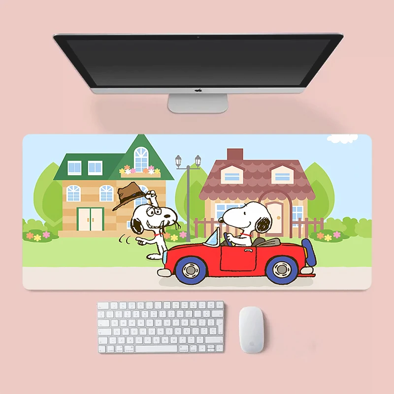 

Large Gaming Mouse Pad S-Snoopy Mat Non-Slip Rubber Game Mouse Computer Keyboard Mats Pad table mat ground mat Home Decor