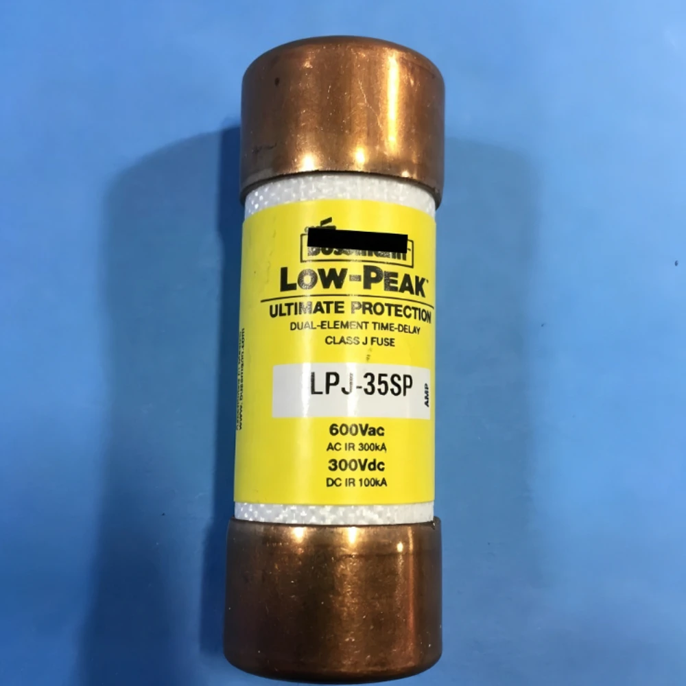 5Pcs LPJ35SP 35A 600VAC 300VDC Class J Time Delay Fuse, Dual-Element Current Limiting Low-Peak Industrial Circuit Protection