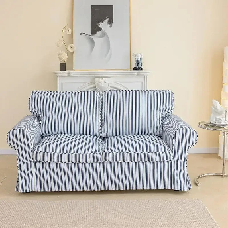 Garden small apartment fabric sofa ins wind B & B photography photo double sofa