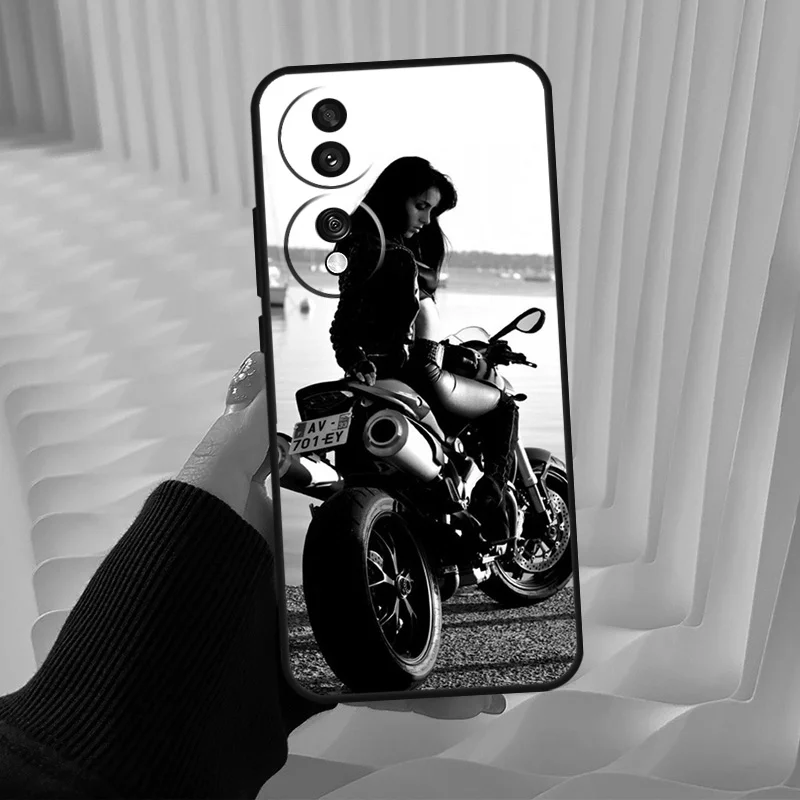 Motorcycle Motorbike Case For Honor 90 Lite 70 50 X8a X9a X7a X6a X7 X8 X9 8X Magic 5 Pro Magic 4 5 Lite Cover