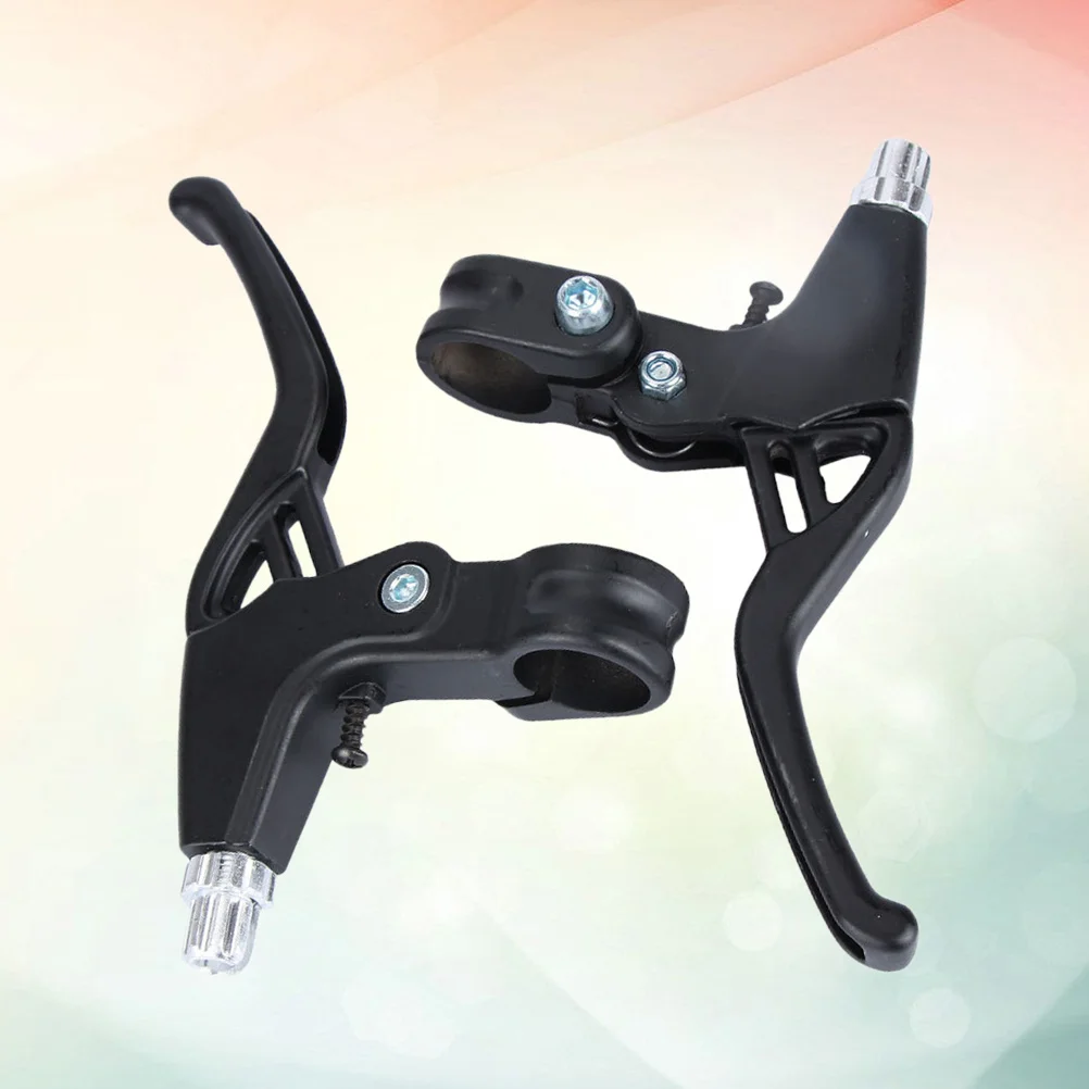 

1 Pair Bike Brake Lever 2.2Cm Handlebar Black Hand Brakes Automatic Reset Quick Response Mountain Road Bicycle Brake Handle