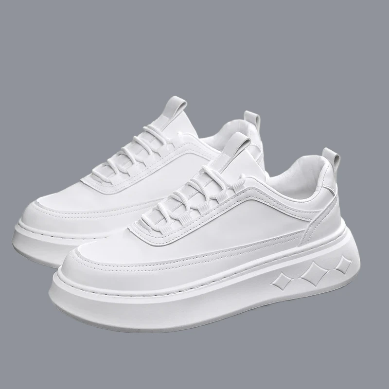 

Outdoor Platform Runing Breathable Men Sport Shoes Light Walking Heightening Fashion White Men Casual Sneakers