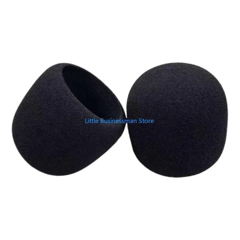 Aufsteckbare Mikrofon-Schaumstoffabdeckung für Seiren V3Mini, schwarze Windschutzscheibenhülle für Aufnahmen M76A – Detail 3
