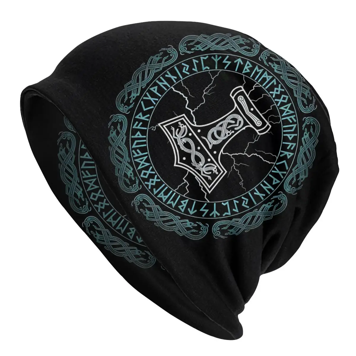 Hammer Of Runes Viking Cap Men Women Paragraph Luxury Beanie Cap Warm Fashion Hundred Take Pullover Slouch Hiphop Thin Unise