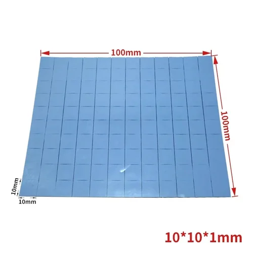 Imagen 2 del producto Almohadilla térmica de 6,0 W/mK 100*100 para GPU CPU disipador de calor almohadilla de silicona conductora de refrigeración ventilador de PC disipador de calor almohadillas térmicas de alta calidad