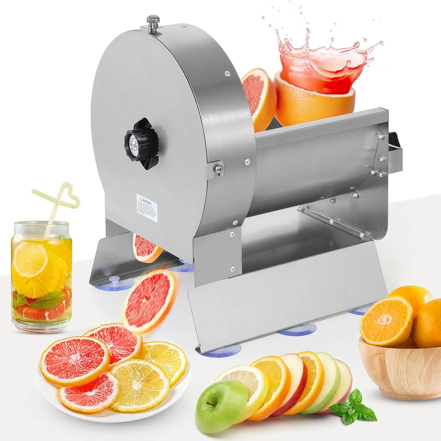 

Wichemi Commercial Slicer Machine Electric Vegetable Fruit Slicer Commercial Cabbage Shredder Machine 2 In 1 Manual Electric