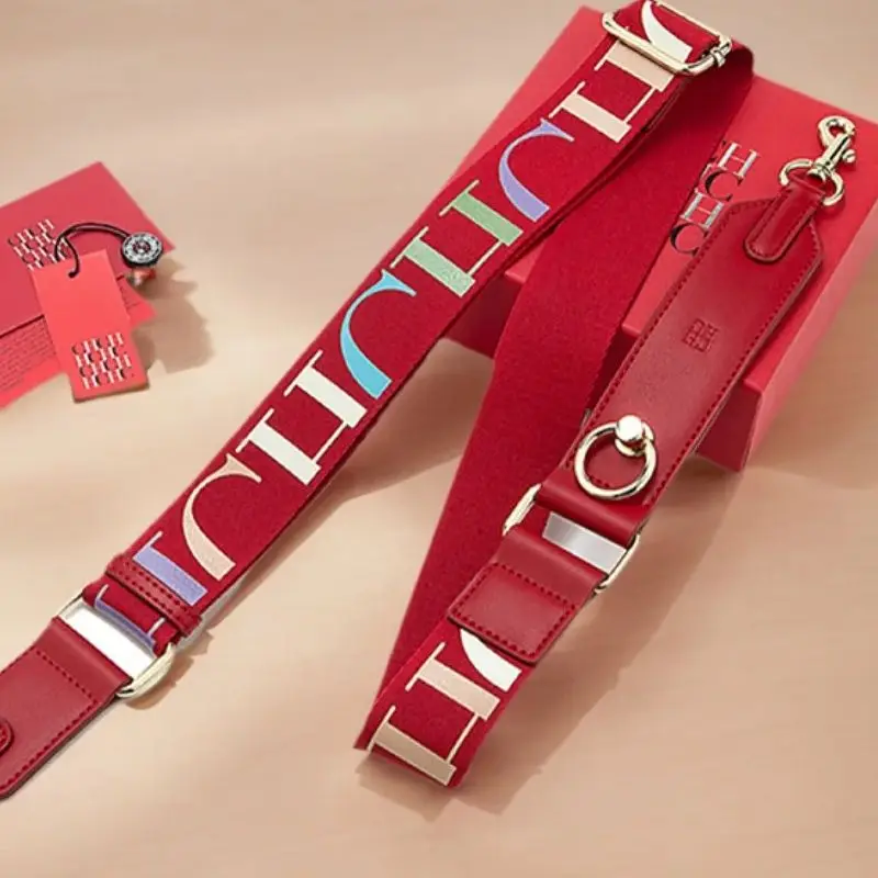 

Women's Portable Shoulder Strap Fashion Luxury Brand Retro Classic Jacquard Texture Luggage Accessories Luggage Accessories