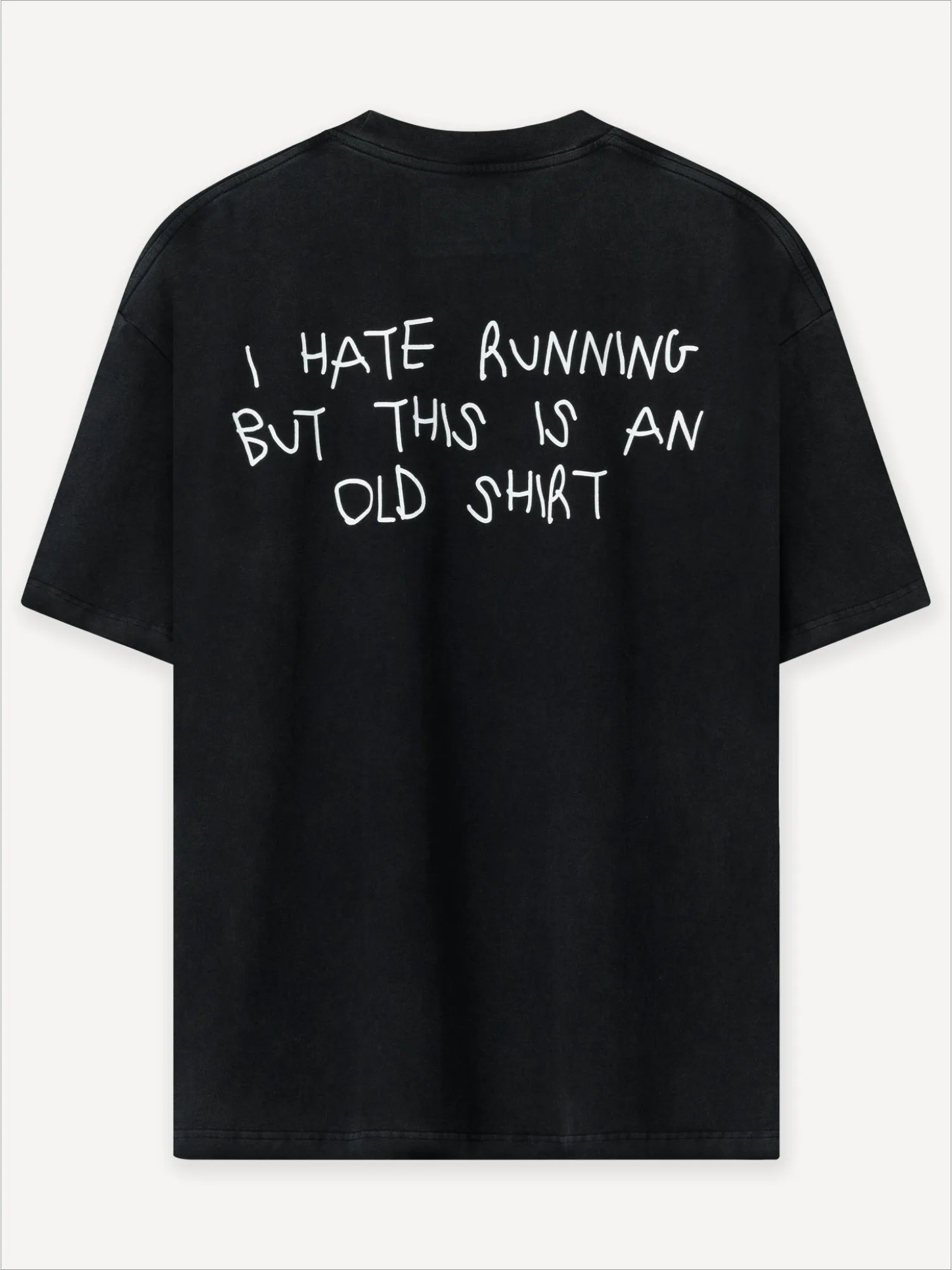 Text Print T-Shirt Men Women Joke Fitness Minimal Aesthetic Casual Cotton Short Sleeve Basic Tee Tops