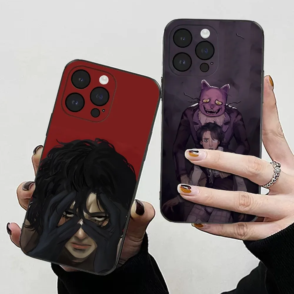 Мягкий черный чехол для телефона с изображением игры страх и голод для iPhone 15,14,13,12,11 Plus,Pro,Max,XR,XS,X,7,8 Plus,SE