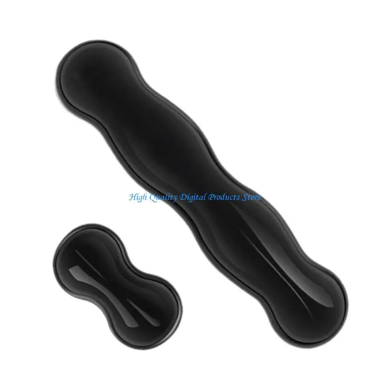 u2je 실리콘 손목 지원 데스크 세트 사무실 작업, 게임, 미끄러짐 저항베이스