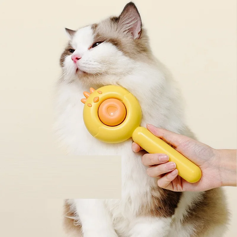 

Chicken Cat Needle Comb Dog Hair Remover Float Hair Massage Row Comb Self-cleaning Comb Brush Supplies