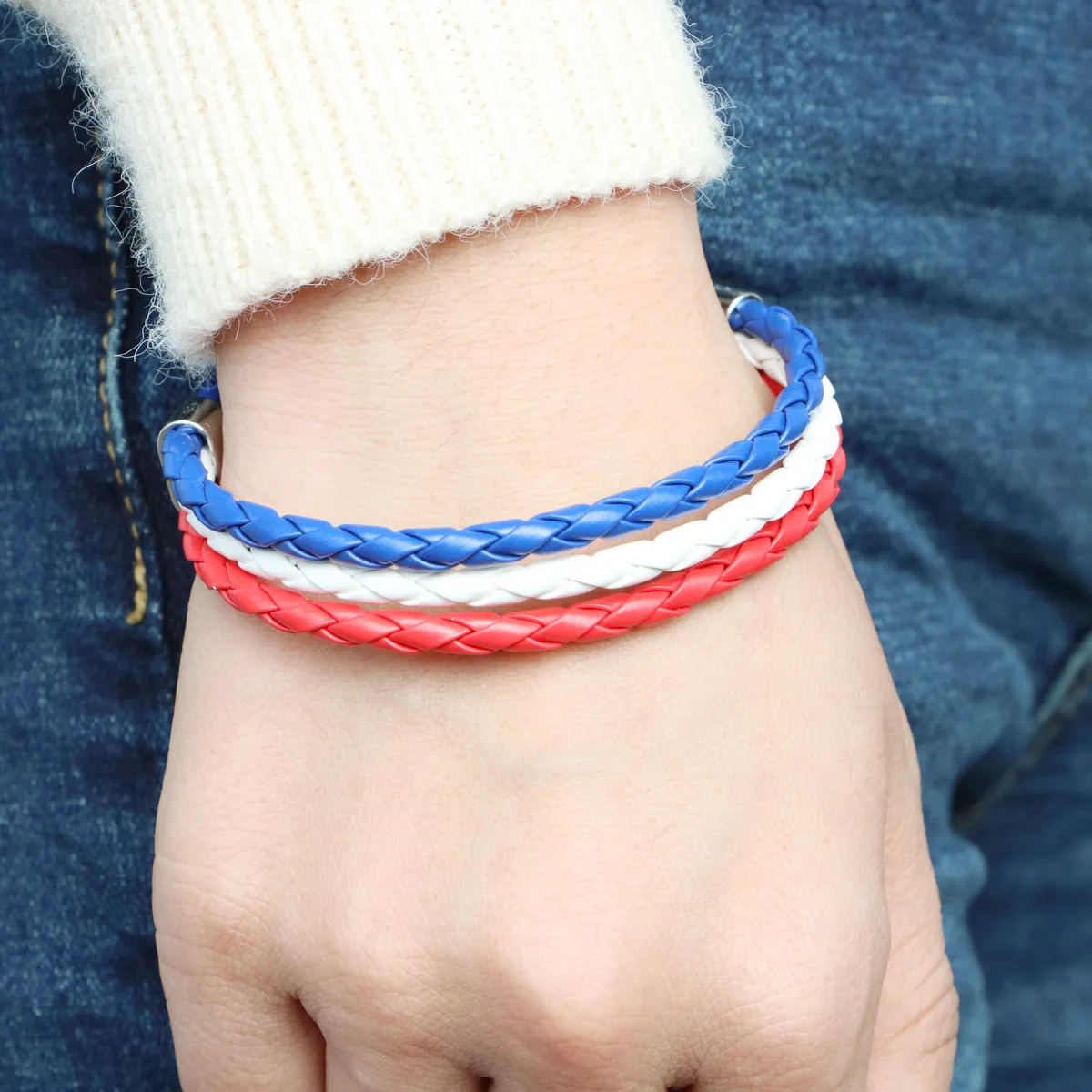 

Flag Bracelet Alloy Wristband For Men Women National Sports Support Country Wrist Band Fashion Punk Accessory
