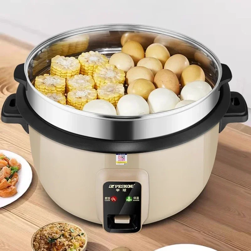 

Винтажная рисоварка: новая коммерческая рисоварка большой емкости емкостью 18 л с автоматической изоляцией для столовых/ресторанов (10–20 человек)