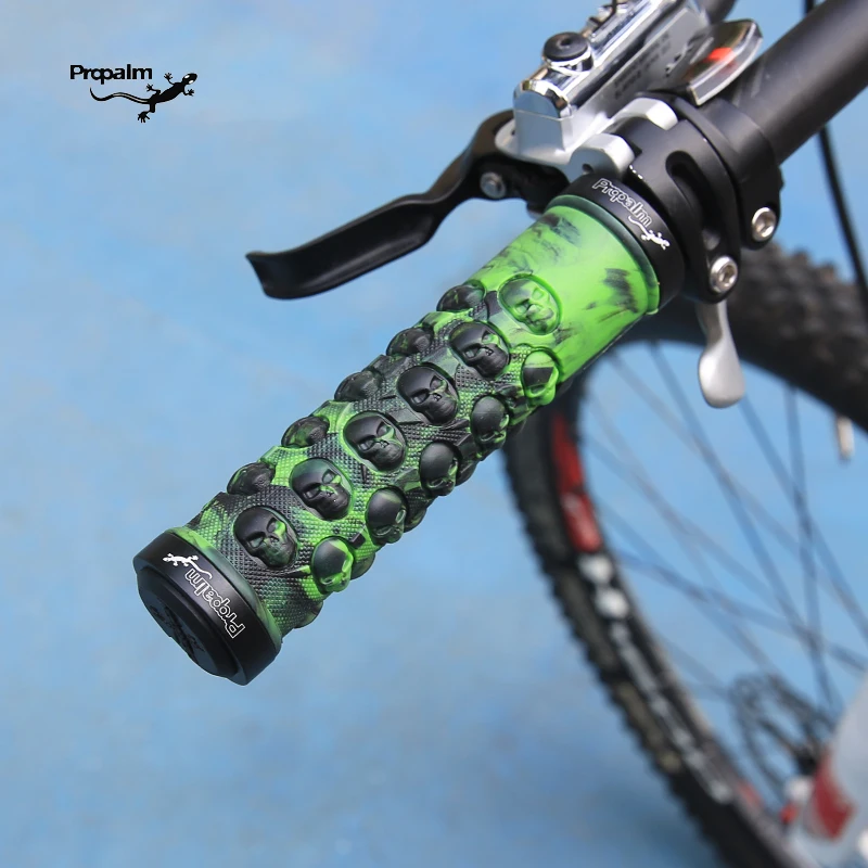 Propalm Mountainbike Stuur Grepen Anti-Slip Comfortabele Handgreep Deksels Rubber Covers Met Aluminium Dubbele Lock Ringen