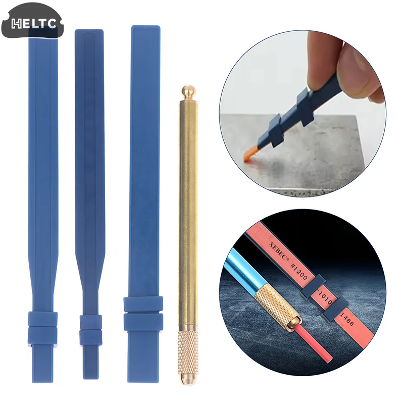 1 قطعة حامل مشابك من حجر الزيت مقبض للألياف حجر الزيت سوبر قالب سيراميك أدوات الطحن مشبك حجر زيت الألياف