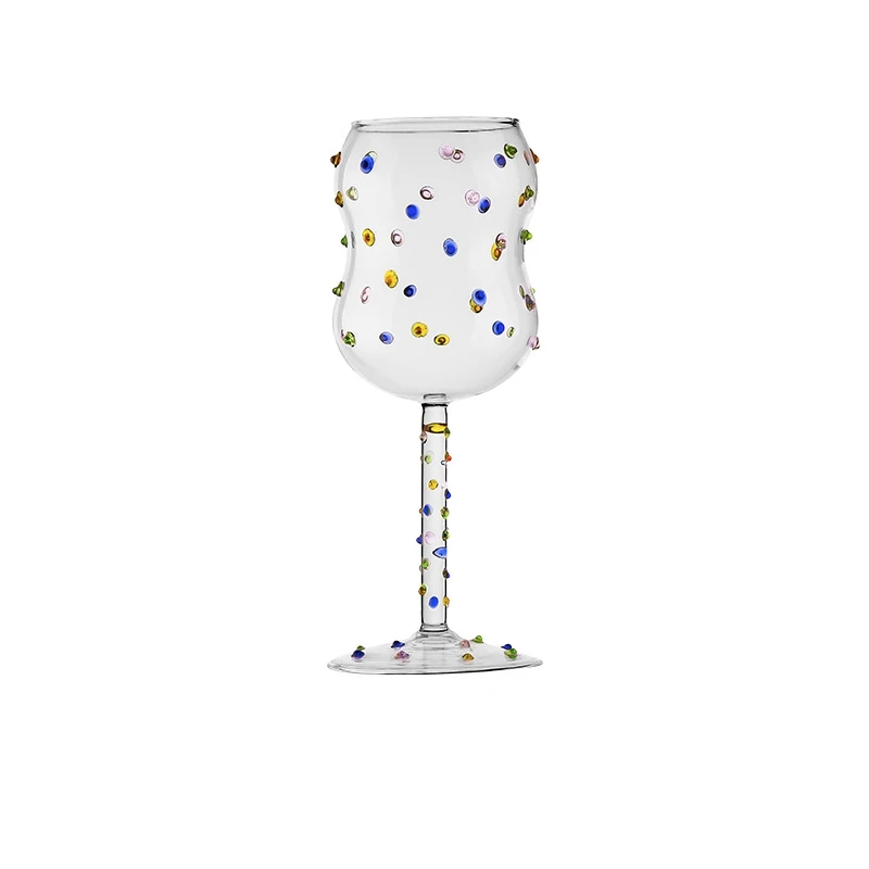 Gem Glass Goblet Wine Glass Cup Luxurious Cocktail Tall Glass Borosilicate Glasses 5