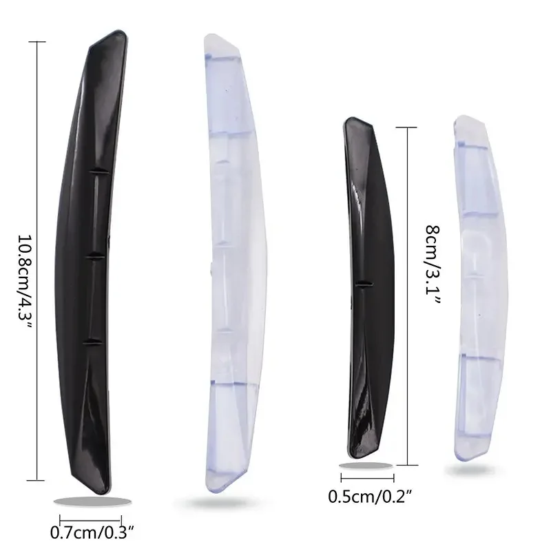 1-4Set Car Door Invisible Anti Collision Gel Strips Vehicle Protective Tape, Side Mirror Bumper Guards And Edge Door Impact