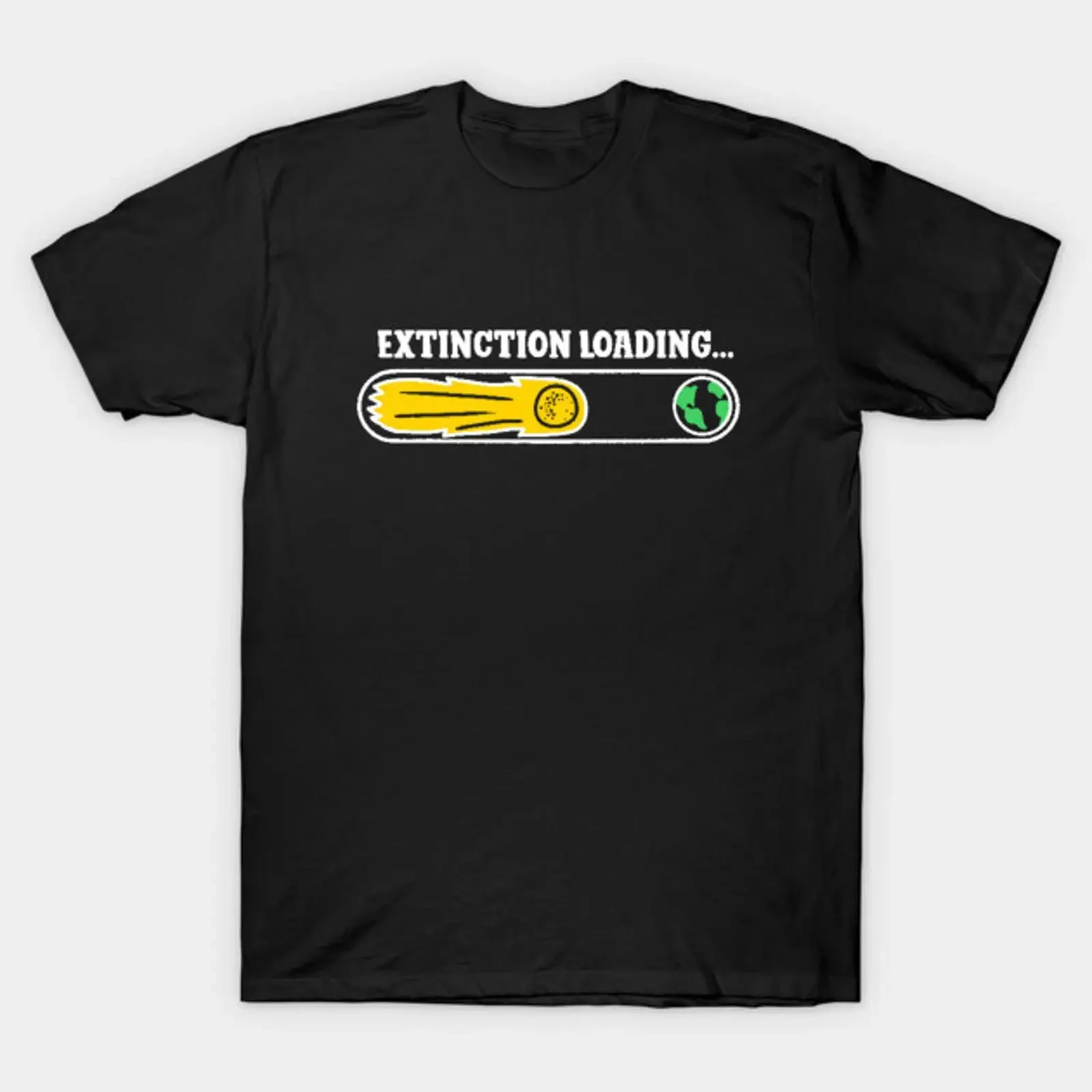 End of the World Extinction Loading T Shirt vintage Washed Breathable designer clothes Stylish Top For Everyday Wear homme