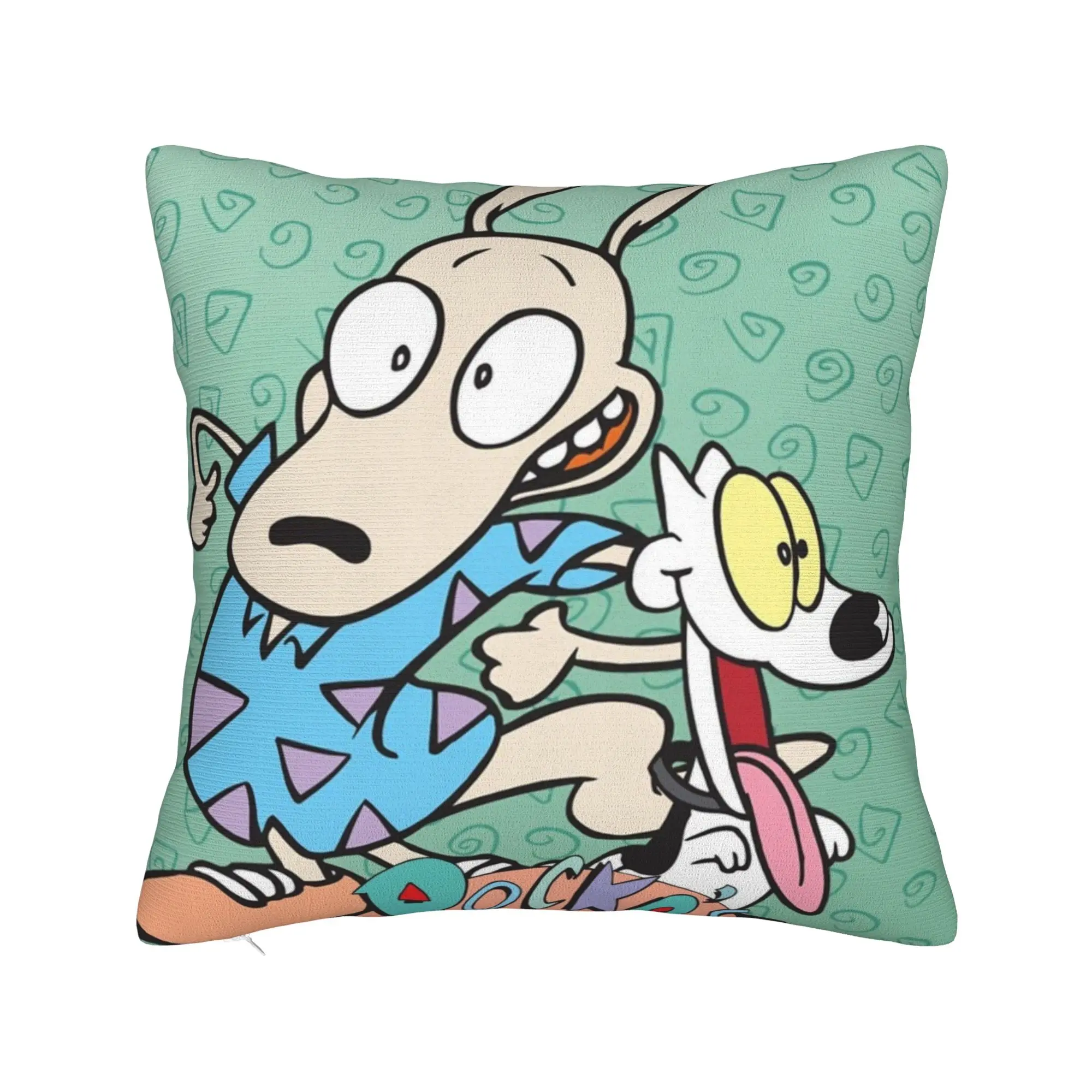 Decorative Pillowcase The Ren & Stimpy Show Cartoon Merchandise Car  Pillow Case Cover Zipper Multi Size