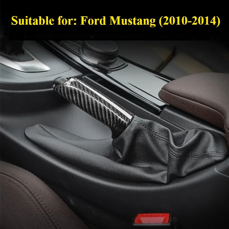 

Carbon Fiber Handbrake Replacement Applicable for Ford Mustang 10-14 Years Comfortable Car Handbrake Grip Interior Accessories