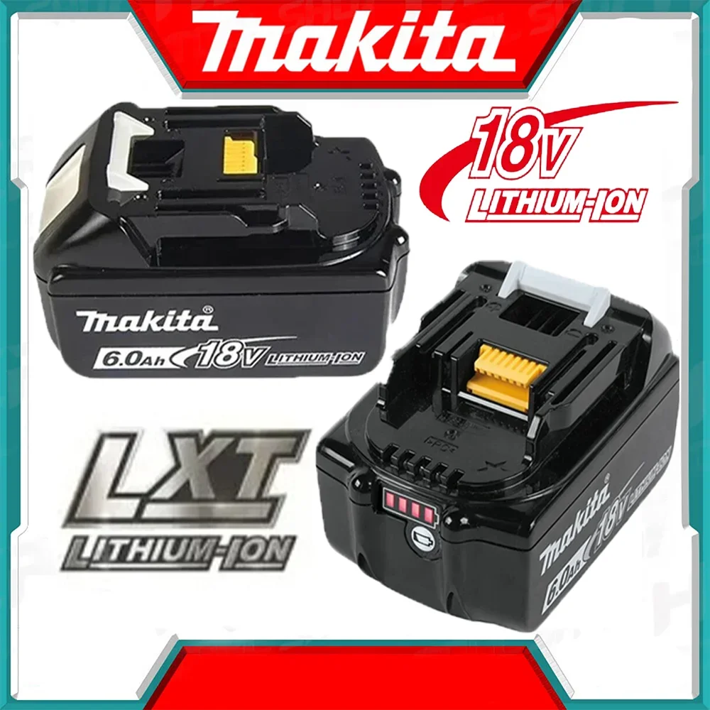 

Genuine Makita 18V 6A Rechargeable Lithium Ion Battery With Battery indicator For Makita BL1830 BL1840 BL1850 Power Tool Battery