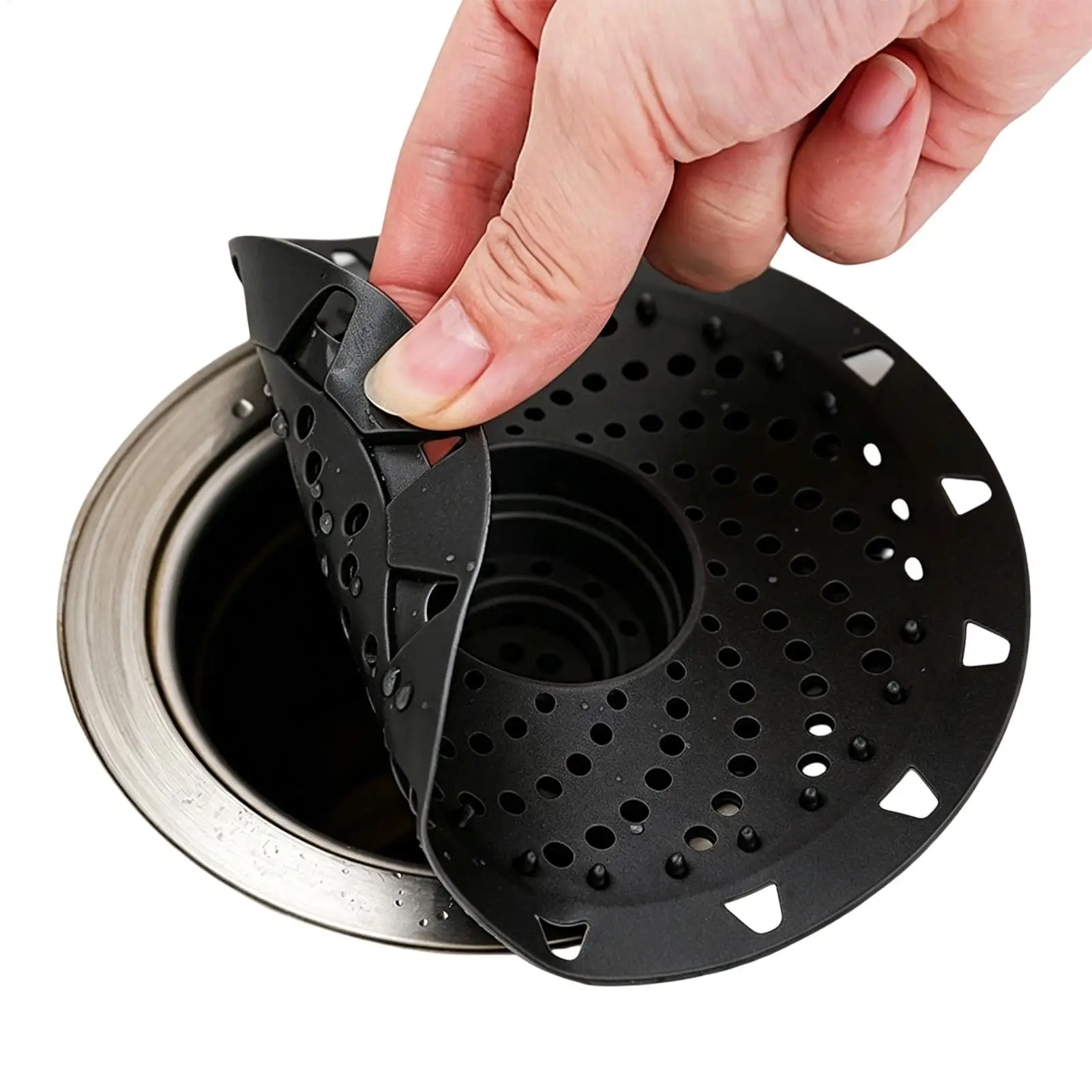 13cm Replacement Drain Hair Catcher Anti-Clog Stopper Shower Drain Hair Filter Reusable Floor Drain Cover For Home Bathroom view 2