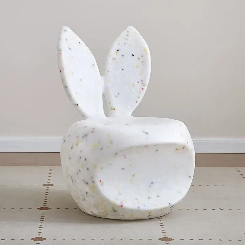 

Nordic creative rabbit low stool household small apartment living room decoration shoe change seat stool cute Ottomans Furniture