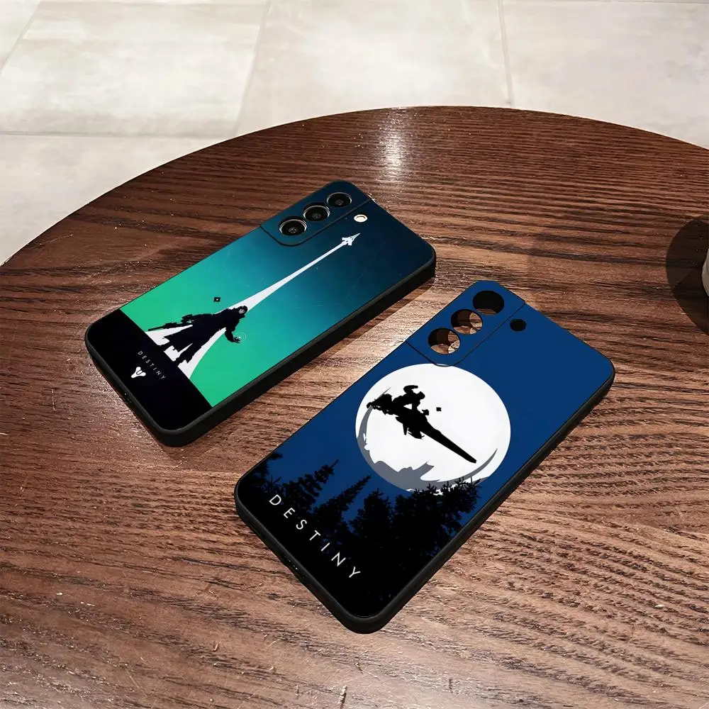 Coque de téléphone ANIME D-Destiny 2 pour Samsung S26 S25 S24 FE S23 S22 S21 Plus S20 Ultra Note20Ultra, coque souple noire
