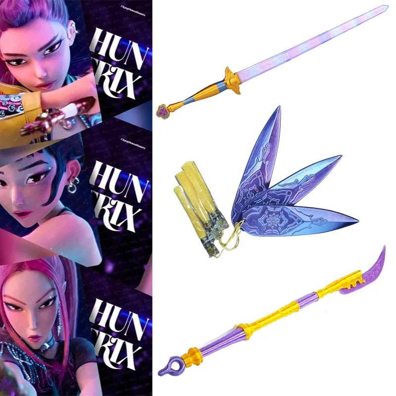 Jouet chaud Cosplay accessoire K-POP chasseur de démons personnage Rumi épée avec symbole Mira Long couteau accessoire accessoires Costume accessoire cadeau