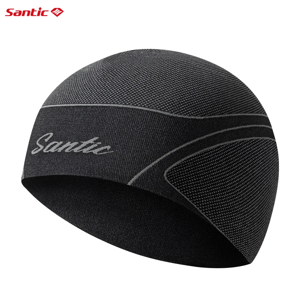 Santic Cycling Cap Men\'s Winter Knitted Outdoor Sports Hats Professional Bicycle Equipment Quality Seamless Mtb Road Riding Caps