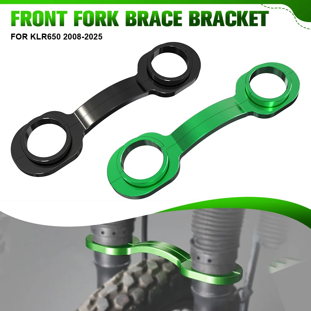 

Motorcycle Front Fork Brace Bracket For Kawasaki KLR650 KLR-650 KLR 650 2008-2023 2024 2025 Fork Vibration Eliminator Fork Brace