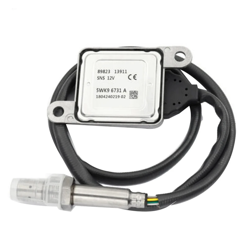 Silver Car NOX Sensor 5WK96731A 89823-13912 89823-13911 For Isuzu NPR NPR-HD NQR Reach 2010-2016 Diesel Nitrogen Oxide Sensor