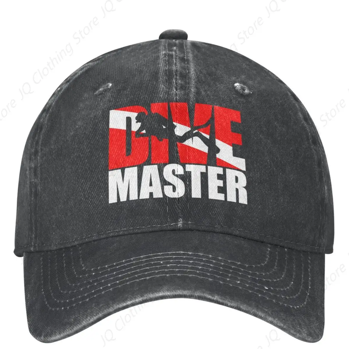 Dive Master Washed Baseball Cap Scuba Diving Casual Trucker Hat Summer Women Men Hunting Camping Baseball Caps