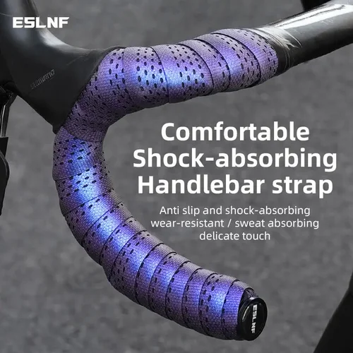 Cinta para manillar de bicicleta de carretera a prueba de golpes, cinta para empuñaduras de bicicleta eléctrica con gradiente, cómoda cubierta para manillar con absorción de sudor