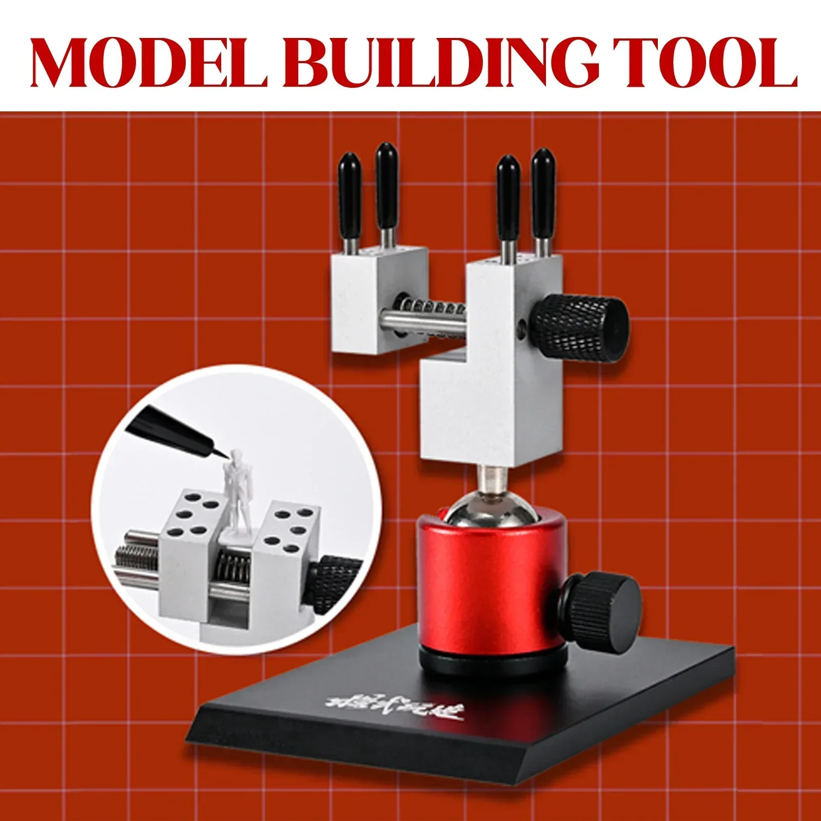 Imagem -02 - Universal Bench Vise Gundam Modelo Militar Fixação e Modificação Hobby Tools 360 Graus de Rotação Ms083 Novo