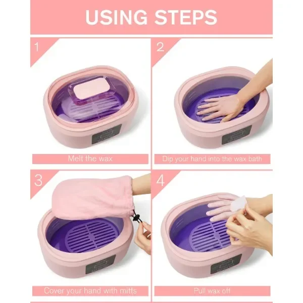 Paraffin Wax Machine for Hand and Feet -Paraffin Wax Warmer Moisturizing Kit Auto-time and Keep Warm Paraffin Hand Wax