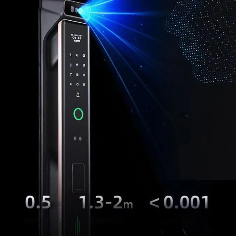 Wifi APP Smart Face Recognition Fingerprint Door Lock Home Automation Digital Password Keypad IC Card Anti-theft Electronic Lock