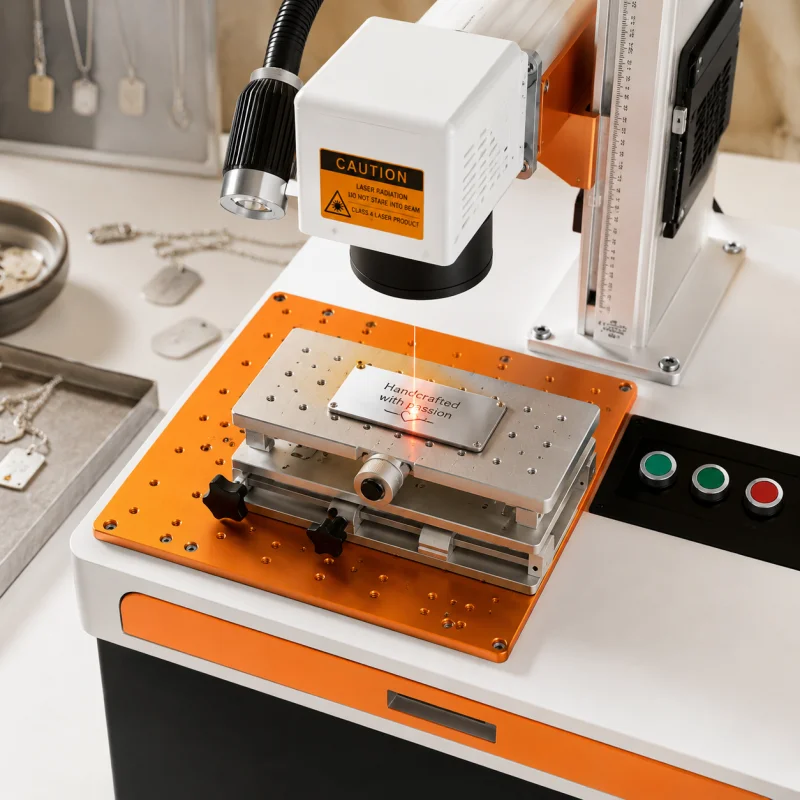 Industrial Laser Engraving Machine For Metal - Macchina per Marcatura Laser a Fibra