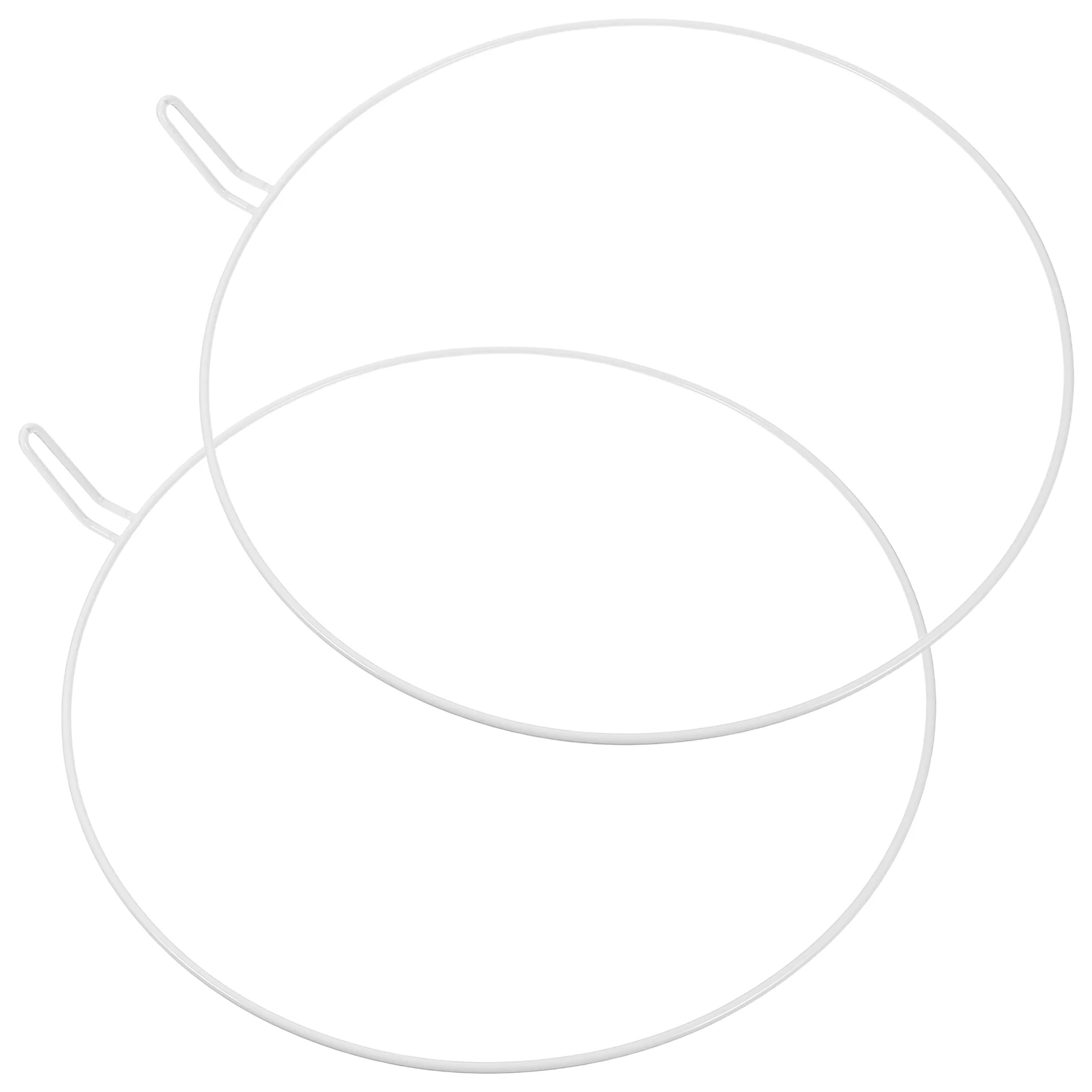 

2Pcs Crib Bed Canopy Hoop Iron Support Rings for Infant Netting Stand Nursery Bed Safety Kids Crib Net Bracket