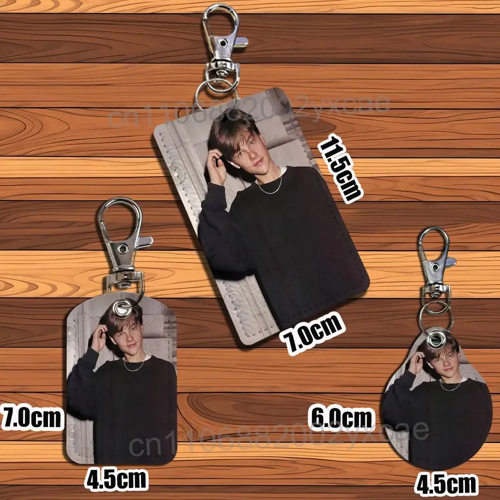 Make it count Leonardo DiCaprio Leather Keychain Badge Holder with Lanyard  ID/Access Card Holder Key Ring Accessory Gift Option view 4