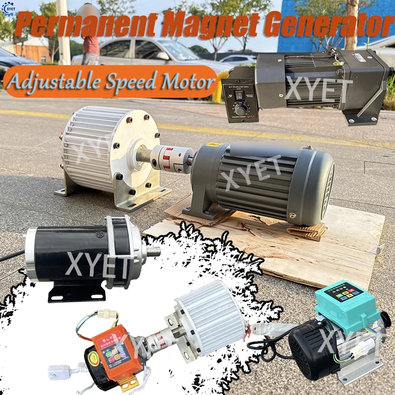 

High Efficiency 30000W Permanent Magnet Generator 220V 380V Free Energy Alternator Set with Remote Control Variable Speed Motor