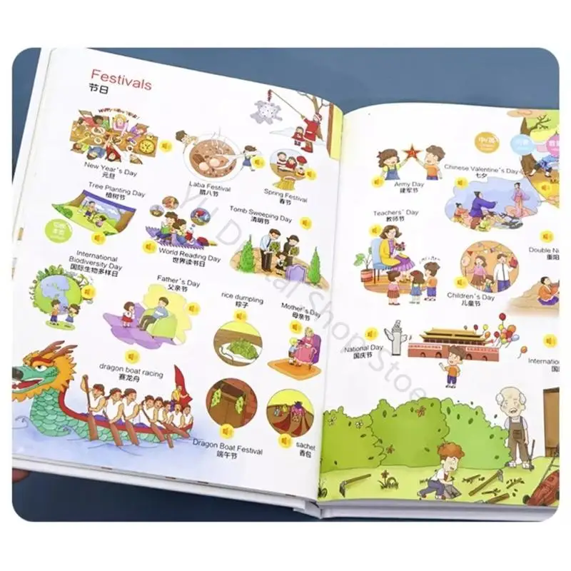 96BA Multisensory English Activity Book Talks To Stimulate Early Language Development