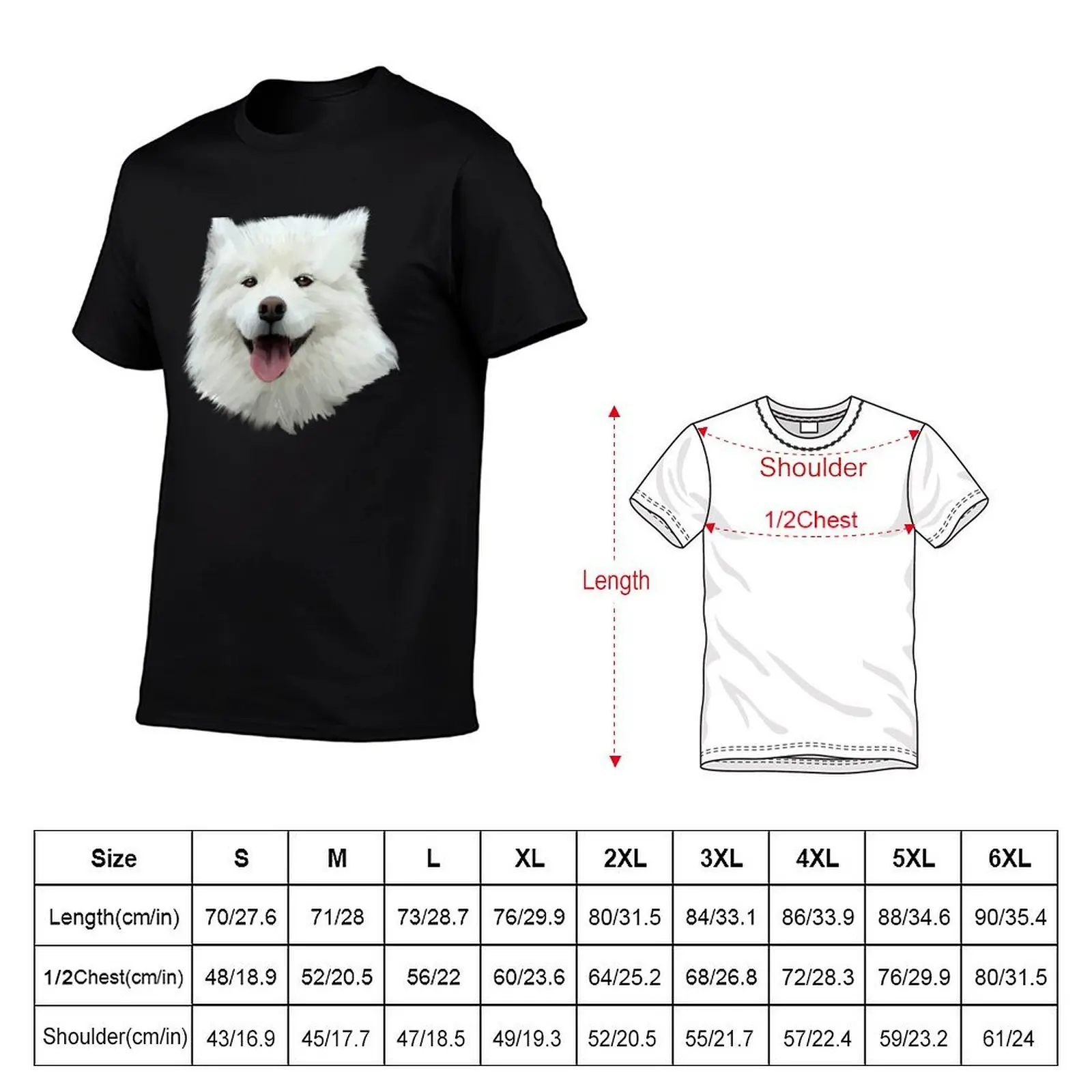 Cute Happy Samoyed Watercolor, Best Gift Idea For Samoyed Mom Samoyed Dad Owner And Lover T-Shirt