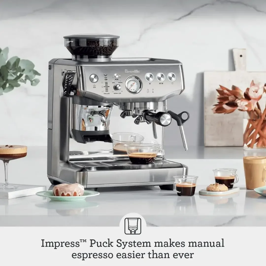 Breville Barista Express Impress Espresso Machine BES876BSS Stainless Steel Professional Coffee Maker