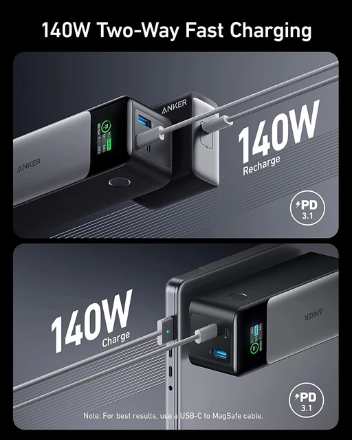 Anker 737 Power Bank (PowerCore 24K) High Capacity 24000mAh 
