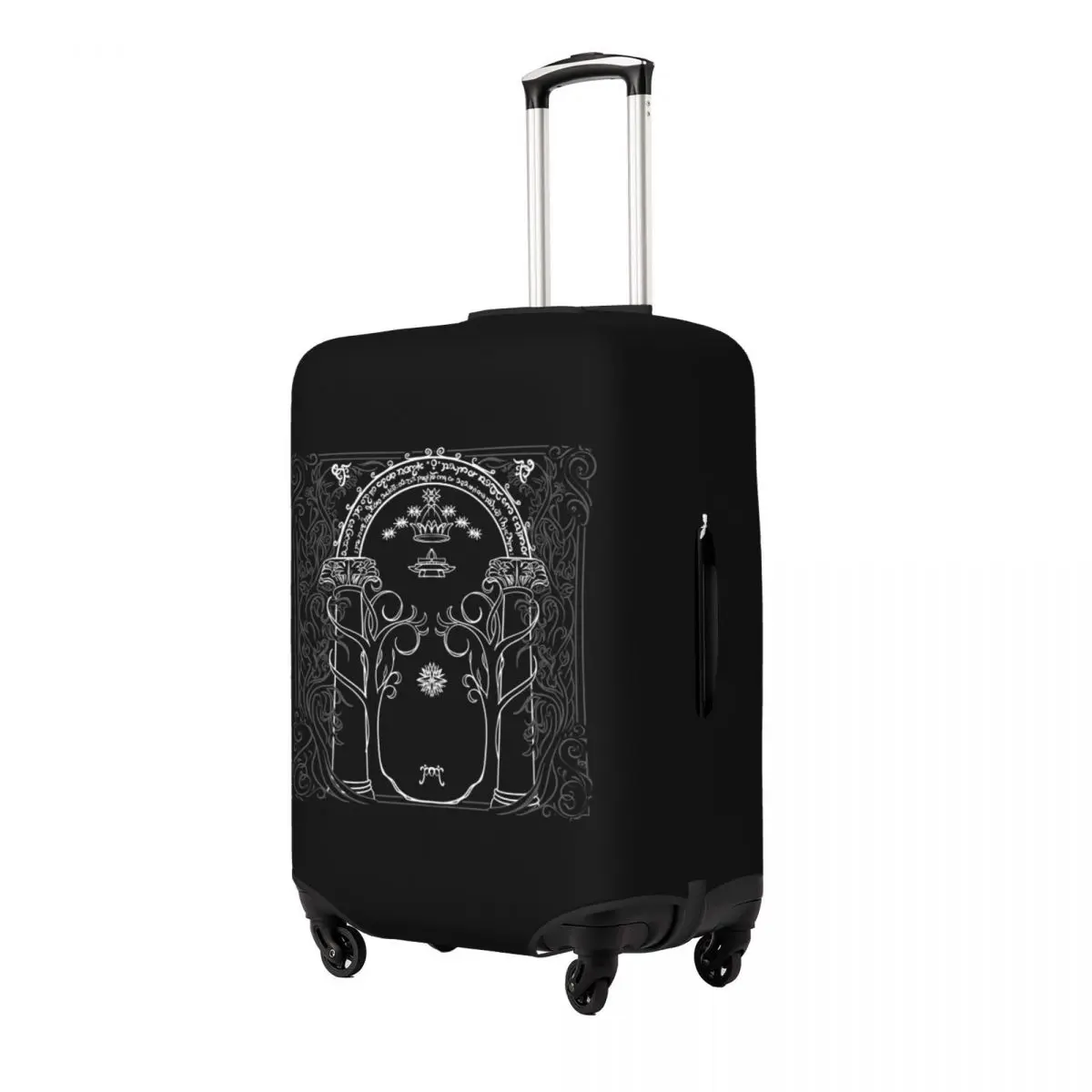 

Mountain Door In The Style Of J.R.R.Tolkien Suitcase Cover Protection Elastic Travel Luggage Protector Covers for 18-32 Inch
